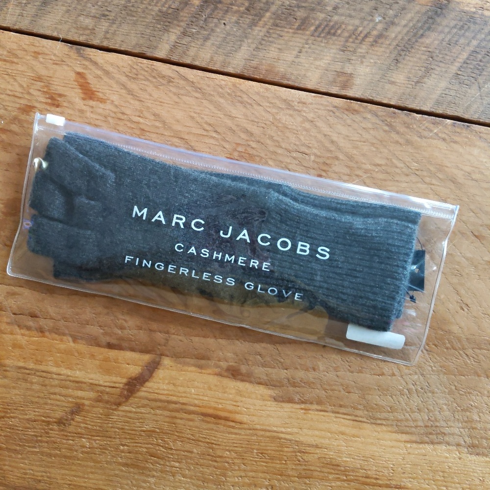 Marc Jacobs Cashmere Fingerless Gloves - Grey